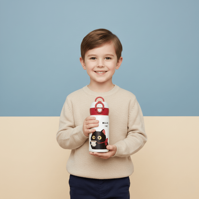 Gourde Isotherme Petit Chat en Acier Inox 316 – 280ml