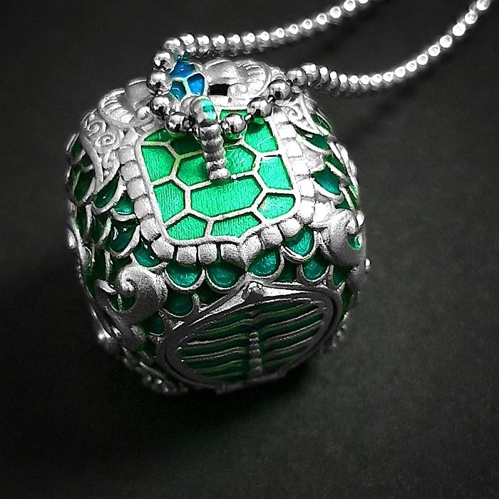 Collier Piqiu - Dragon Lion céleste