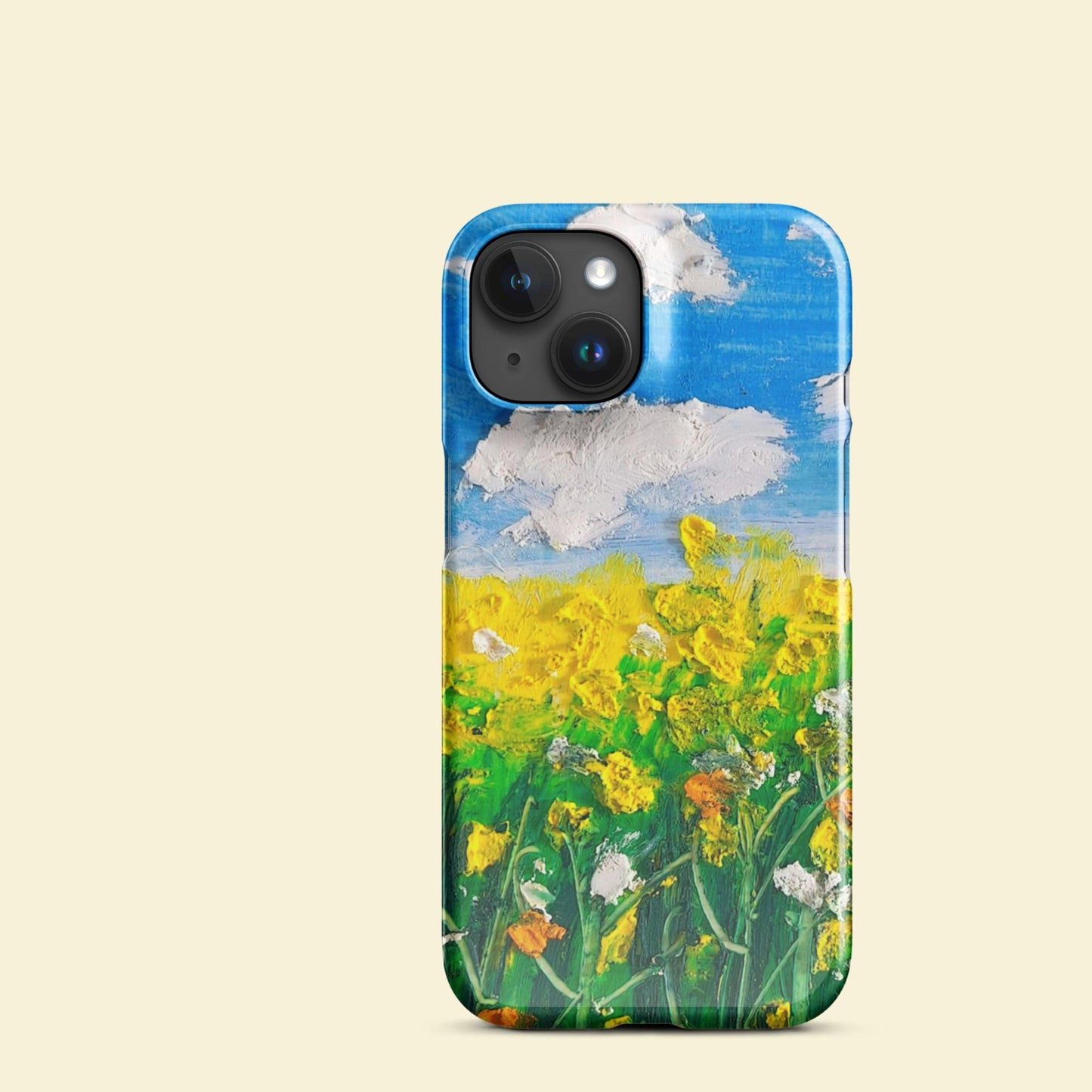 Motif floral raffiné de la coque iPhone Fine Prairie, parfait pour un style naturel chic.