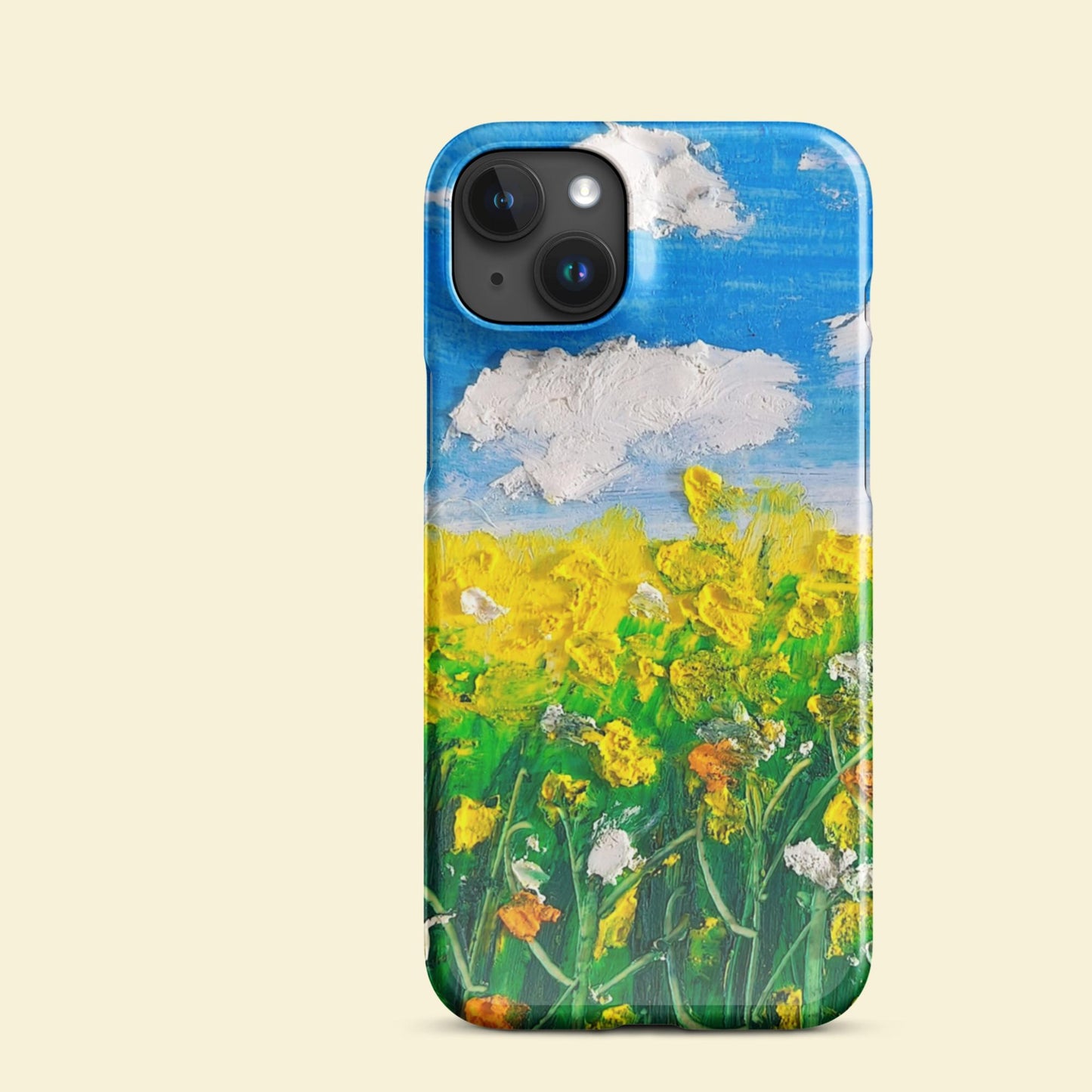 Motif floral raffiné de la coque iPhone Fine Prairie, parfait pour un style naturel chic.