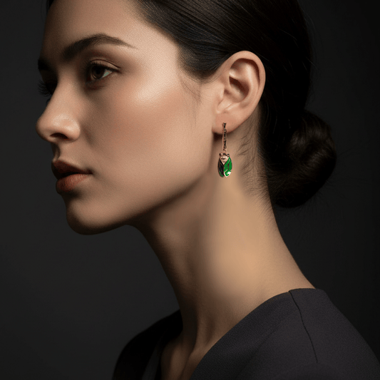 Boucles d’oreilles cigale sur bambou – Élégance zen Innovative Art