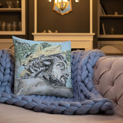 Coussin Déco Premium 18×18" – Paris Antique | Lin & Élégance