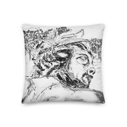 Coussin Déco Premium 18×18" – Paris Antique | Lin & Élégance