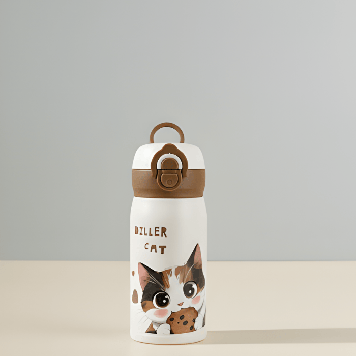 Gourde Isotherme Petit Chat en Acier Inox 316 – 280ml