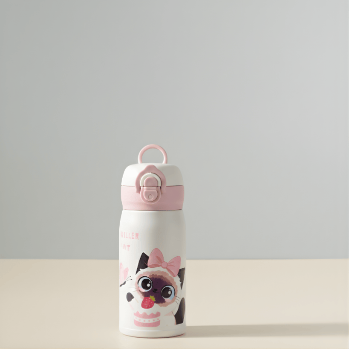 Gourde Isotherme Petit Chat en Acier Inox 316 – 280ml