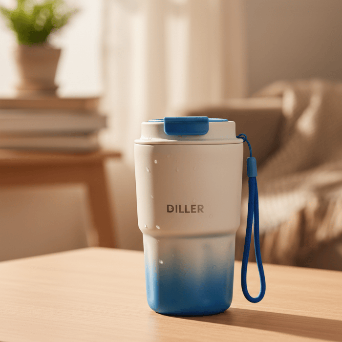 Mug Isotherme Amovible 340ml - Inox 304 - Design Dégradé Minimaliste