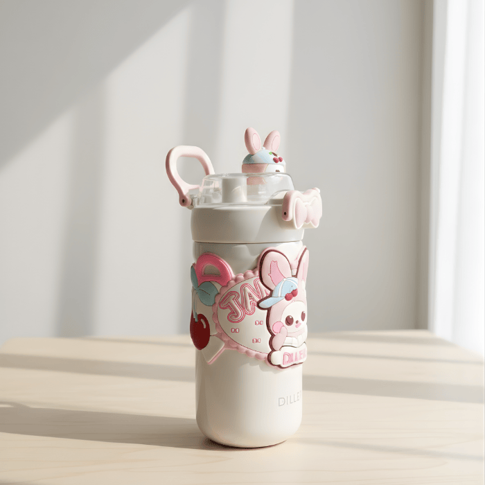 Gourde isotherme enfant 490 ml en acier inoxydable 316 – Double usage