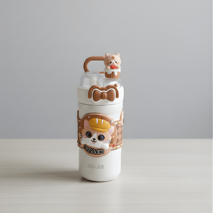 Gourde isotherme enfant 490 ml en acier inoxydable 316 – Double usage